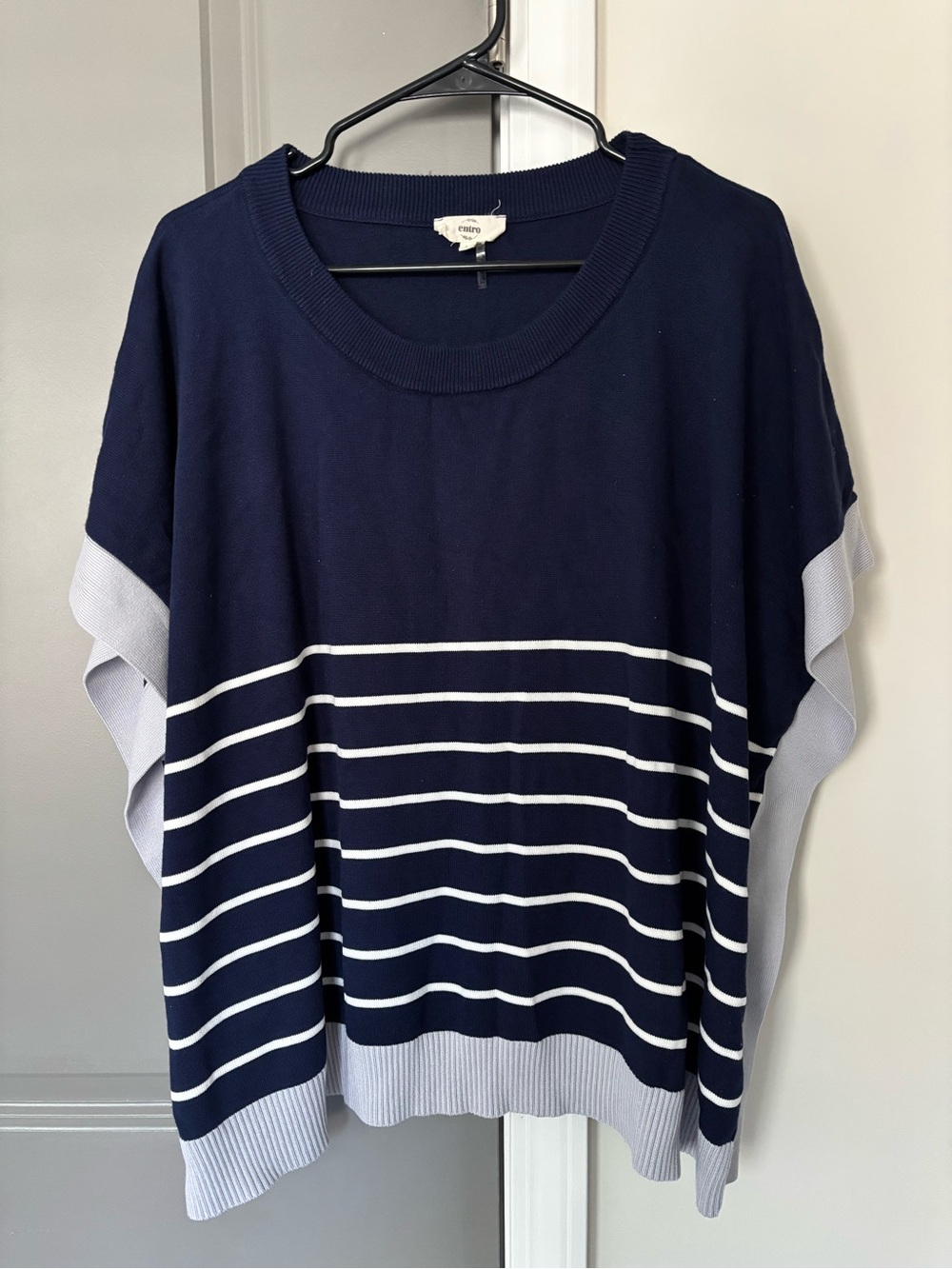 Entro Navy Sweater Top